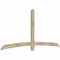 Ekena Millwork Bellingham Rough Sawn Timber Gable Bracket, Douglas Fir, 96"W x 44"H x 2"D x 4"F, 11/12 Pitch GBW096X44X0204BEL00RDF - alternate 5